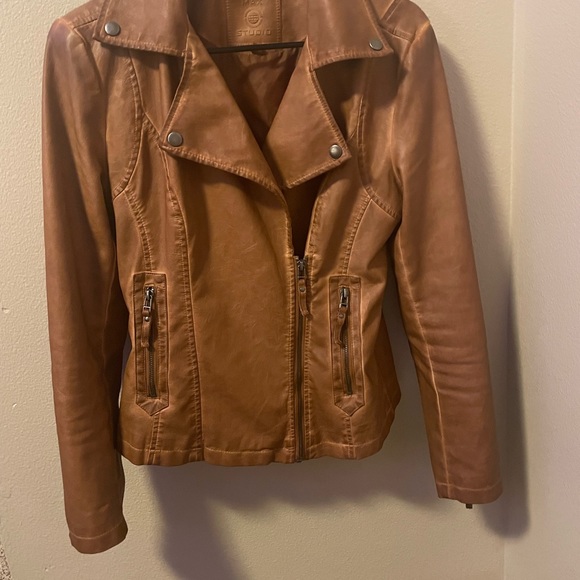Max studio brown leather jacket - Picture 5 of 5